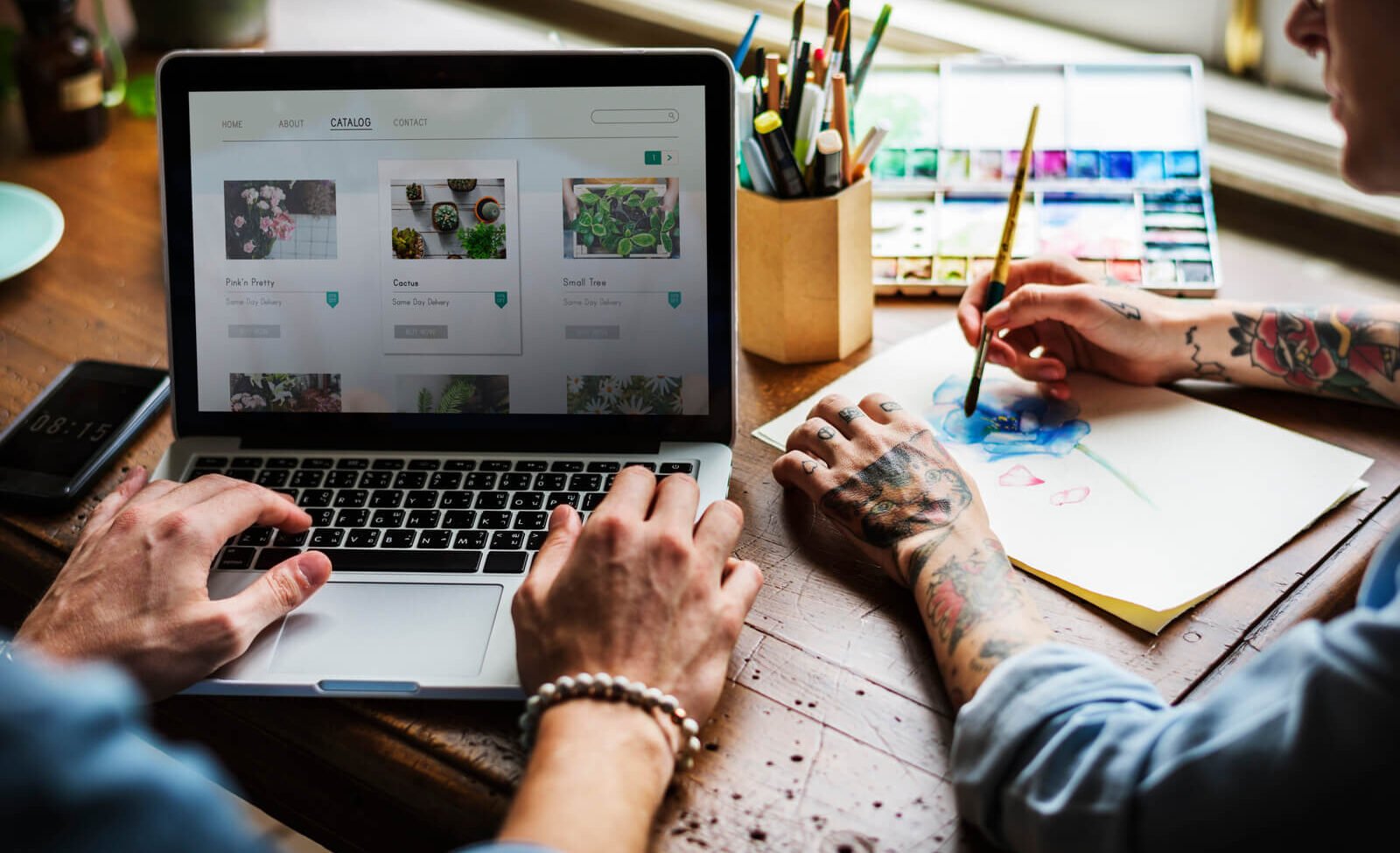 Creative workflow hacks for maximum productivity hands searching for plants buy online shop 2023 11 27 05 29 17 utc.jpg